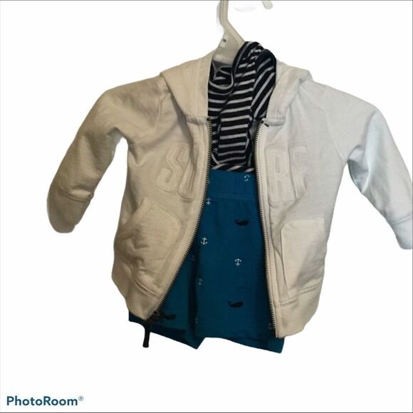 Carter's Hooded Outfit 9 Month Boys Three Piece - Picture 7 of 11